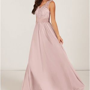 Azazie Dusty Rose Bridesmaid Dress “Gertrude”
